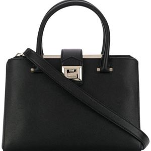 Jimmy Choo Marriene Black Leather Tote
